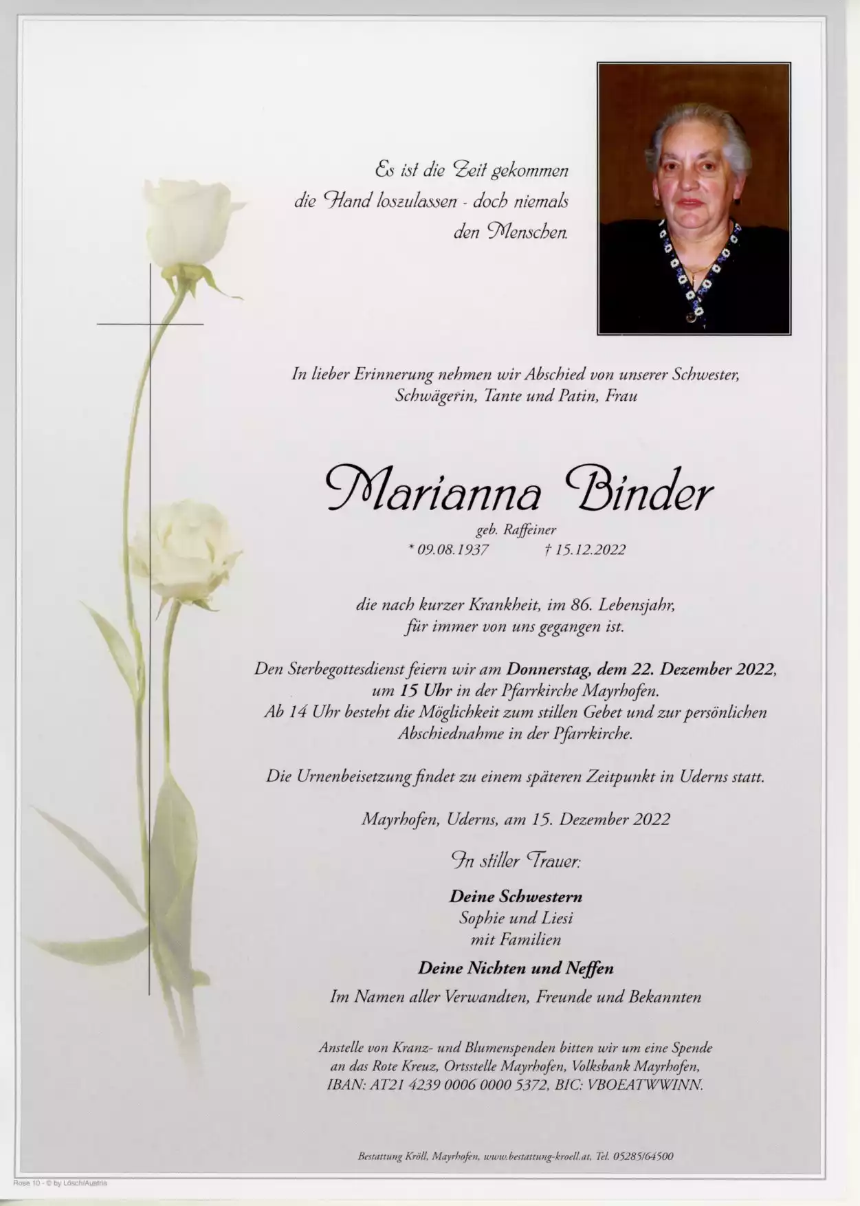 Parte von Marianna Binder